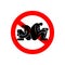 Stop relationships. Red prohibition sign. Ban Lovers\\\' quarrel symbol