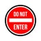 Stop Restriction Do not enter logo sign design vector icon