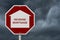 Stop Reverse Mortgage Borrowing Road Sign