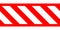 Stop road prohibition sign. Blocked car traffic tape seamless