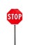 Stop road sign