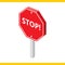 stop road sign. Vector illustration decorative design