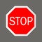 Stop. Road signs