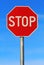 Stop roadsign