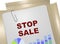 STOP SALE concept