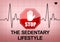 STOP THE SEDENTARY LIFESTYLE on ECG recording paper