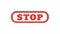 Stop sign blinking animated footage. Motion design warning sign