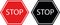 Stop sign board two types svg vector cutfile for cricut and silhouette