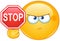 Stop sign emoticon