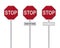 STOP Sign - Isolated - Blank
