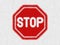 STOP sign or Not allowed sign, traffic or prohibition symbol icon isolated in white background. Caution warning in dangerous.