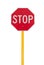 Stop sign with reflect surface