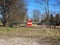 Stop Sign without Road at Field Entrance