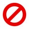 Stop sign vector no entry symbol