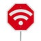 Stop sign WiFi