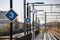 Stop signs based on length of train on platform on the brand new train station Zoetermeer-Lansingerland in the Netherlands.