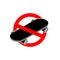 Stop skateboard. No skateboarding. It is forbidden to ride on bo