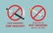 Stop smoking cigarettes concept. No Smoking including electronic cigarettes isometric illustration