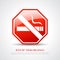 Stop smoking poster