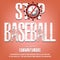 Stop soccer. Coronavirus sign with baseball ball