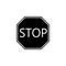 Stop solid icon, Traffic regulatory sign