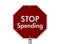 Stop Spending Road Sign