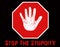 Stop The Stupidity Illustration