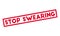 Stop Swearing rubber stamp