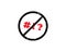 Stop swearing sign. Vector illustration of red circle prohibition sign with bad words symbol inside. Swear icon. Do not