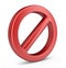 Stop symbol. 3D Icon isolated