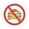 Stop Taxi Isolated Vector icon which can easily modify or edit