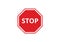 Stop traffic sign symbol red prohibition vector attention