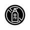 stop using liquid soap glyph icon vector illustration