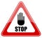 Stop vector sign