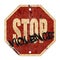 Stop Violence Sign Grunge