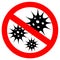 Stop virus vector sign