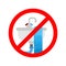 Stop Washbasin clogged. It is forbidden to usesink. Prohibition