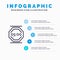 Stop Work, Rest, Stop, Work, Working Line icon with 5 steps presentation infographics Background