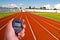 Stopwatch in athletics field