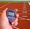 Stopwatch in athletics field