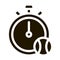 Stopwatch Ball Icon Vector Glyph Illustration