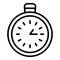 Stopwatch chronometer icon, outline style