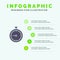 Stopwatch, Clock, Fast, Quick, Time, Timer, Watch Solid Icon Infographics 5 Steps Presentation Background