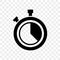 Stopwatch countdown clock buttons vector icon