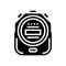 stopwatch device glyph icon vector illustration