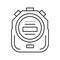 stopwatch device line icon vector illustration