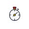 Stopwatch doodle icon