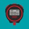 Stopwatch. Flat icon vector