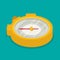 Stopwatch. Flat icon vector isometric