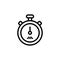 Stopwatch icon. Simple line, outline vector elements of taxi service icons for ui and ux, website or mobile application